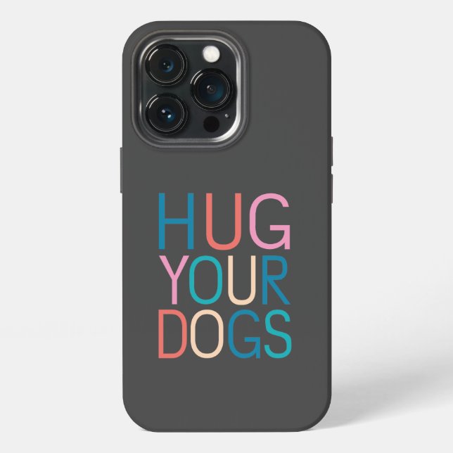 Funda Para iPhone Abraza a tus perros (Reverso )