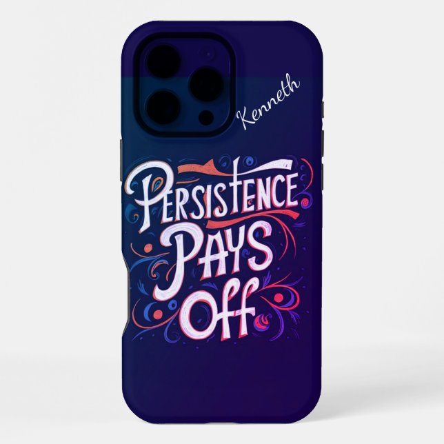 Funda Para iPhone Abrazando el espíritu de la persistencia. (Reverso )