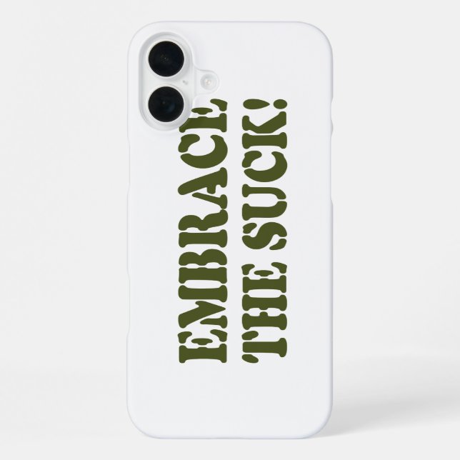 FUNDA PARA iPhone ¡ABRAZCA EL SUCK! (Reverso )