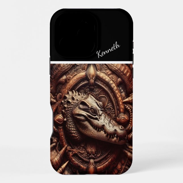 Funda Para iPhone Abrazo del caimán (Reverso )