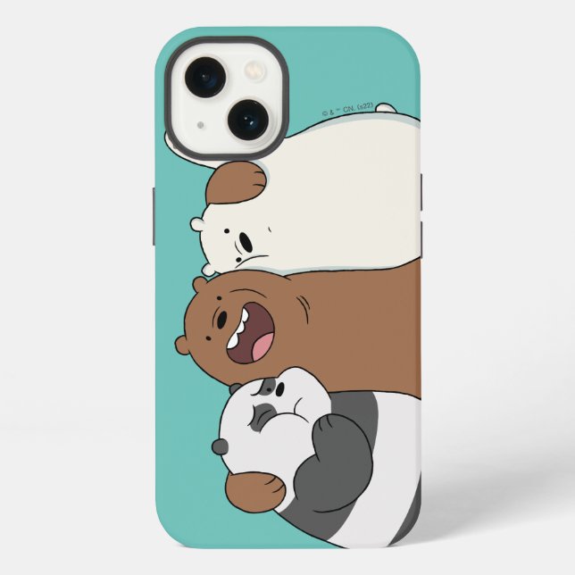 Funda Para iPhone Abrazo grupal de We Bare Bears (Reverso )