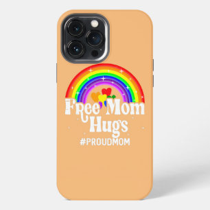 Funda Para iPhone 13 Pro Max Abrazos gratis de mamá vintage arcoíris gay lesbia