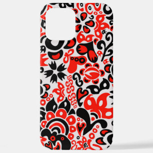 Funda Para iPhone 12 Pro Max Abrupción del patrón floral del arte folklórico ét