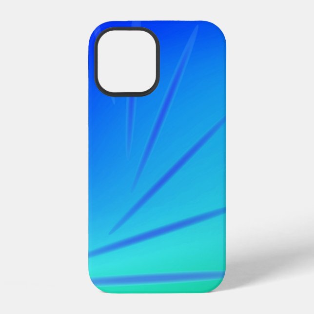 Funda Para iPhone Abstracción Verde & Azul (Reverso )