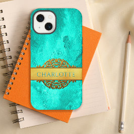 Abstract Aqua y Gold Name