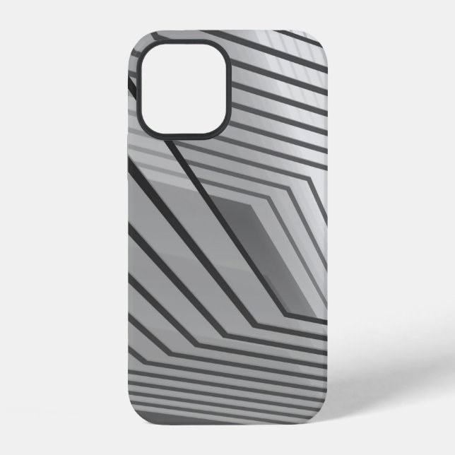 Funda Para iPhone Abstract futuristic architecture background 3d ill (Reverso )