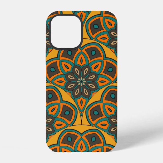 Funda Para iPhone Abstract mandala fish scale seamless pattern. Orna (Reverso )