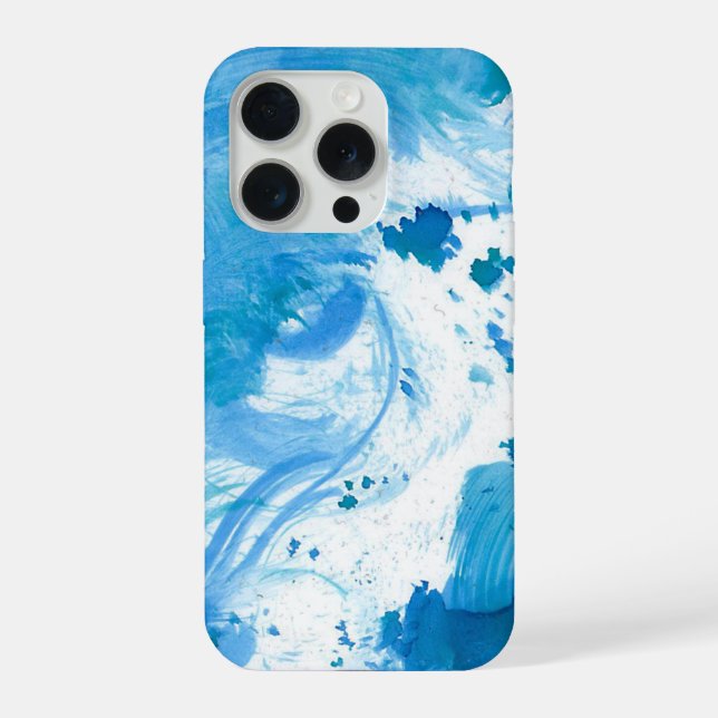 Funda para iPhone abstracta - Corriente Oceánica (Reverso )