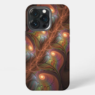 Funda Para iPhone 13 Pro Abstracto Fluorescente Colorido Psicodélico Fracta