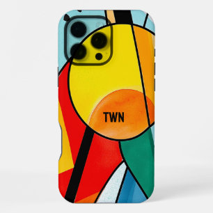 Funda Para iPhone 16 Pro Max Abstracto Geométrico Moderno Colores Brillantes