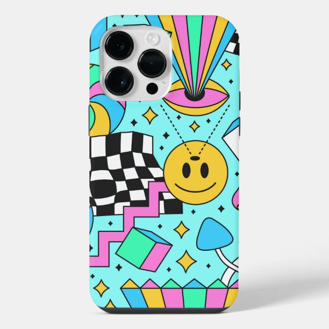 Funda Para iPhone Abstracto Hippie de Moda (Reverso )