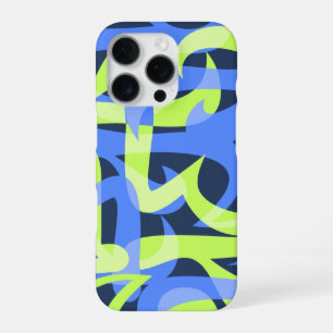 Funda Para iPhone 16 Pro Abstracto Retro Psicodélico de Autopista