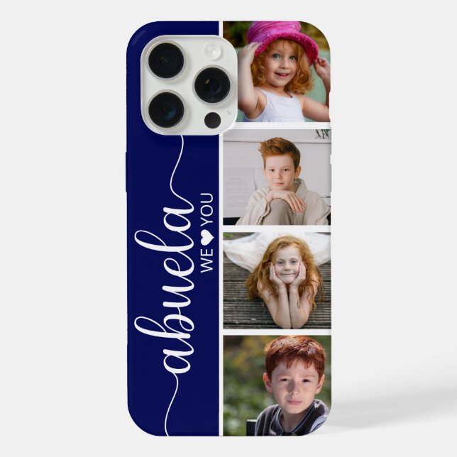Funda Para iPhone Abuela 4 Foto (Reverso )