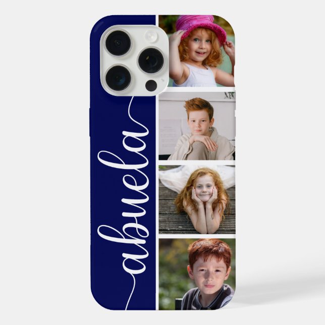 Funda Para iPhone Abuela 4 Foto (Reverso )