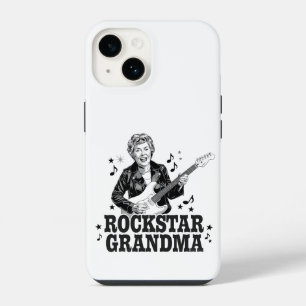 Funda Para iPhone 14 Abuela Rockstar – Diseño de Música Divertida y Ret