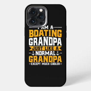 Funda Para iPhone 13 Pro Max Abuelo de Hombres en Embarcaciones Amante de Lanch