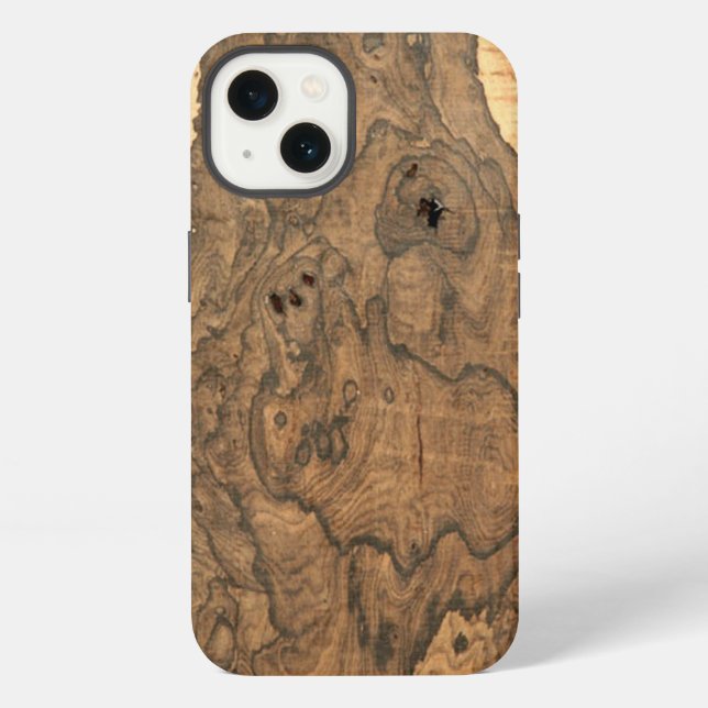 Funda Para iPhone Acabado Ziricote (falso)  (Reverso )