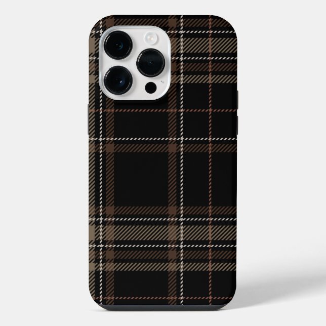 Funda Para iPhone Academia Black Plaid (Reverso )