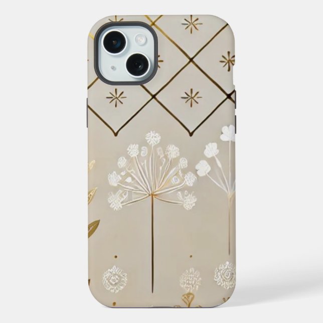 Funda Para iPhone Accesorios de Murugi Dandelion dorado (Reverso )