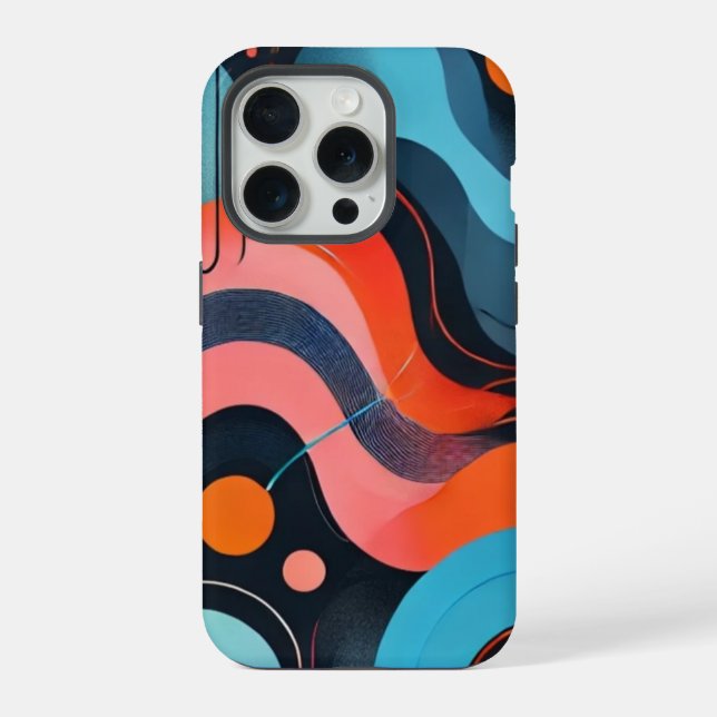 Funda Para iPhone Accesorios Murugi Flujo Vivido  (Reverso )