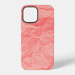 Funda Para iPhone 12 Acercamiento de arruga rosa arrugada vieja con pap