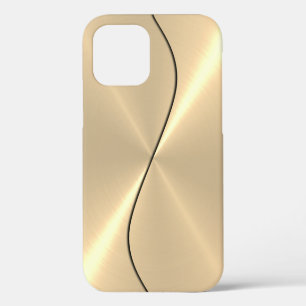 Funda Para iPhone 12 Pro Acero inoxidable de oro Metalizado