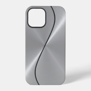 Funda Para iPhone 12 Pro Acero inoxidable plateado metálico