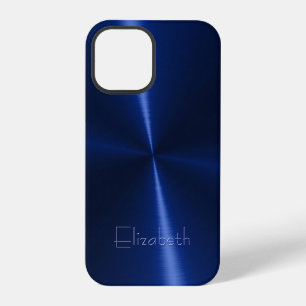 Funda Para iPhone 12 Pro Acero metálico radial brillante y genial