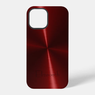 Funda Para iPhone 12 Pro Acero metálico radial brillante y genial