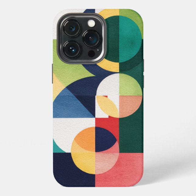 Funda Para iPhone Acuarela de Bauhaus - Estuche para teléfono verde  (Reverso )