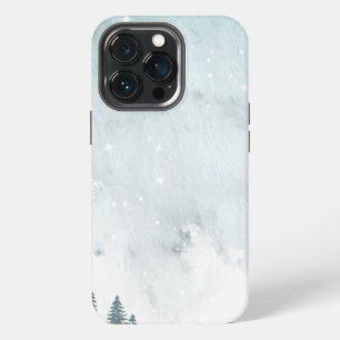 Funda Para iPhone 13 Pro Acuarela del paisaje invernal