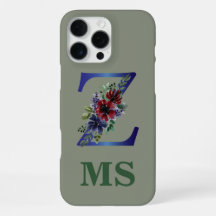 acuarela elegante de un ramo floral rojo y azul
