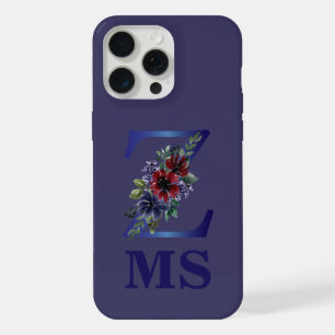 acuarela elegante de un ramo floral rojo y azul