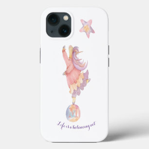 Acuarela mágica personalizada de unicornio
