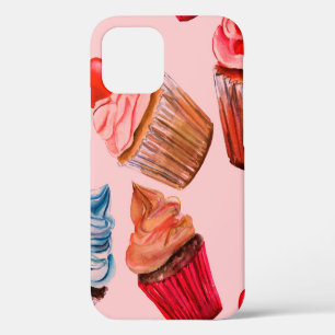 Funda Para iPhone 12 Acuarela ocupa un patrón de fondo ininterrumpido, 