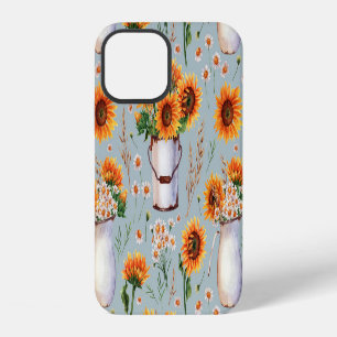 Funda Para iPhone 12 Acuarela Rústica Sunita, Patrón Sin Marea.