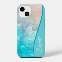 Acuarela turquesa personalizada