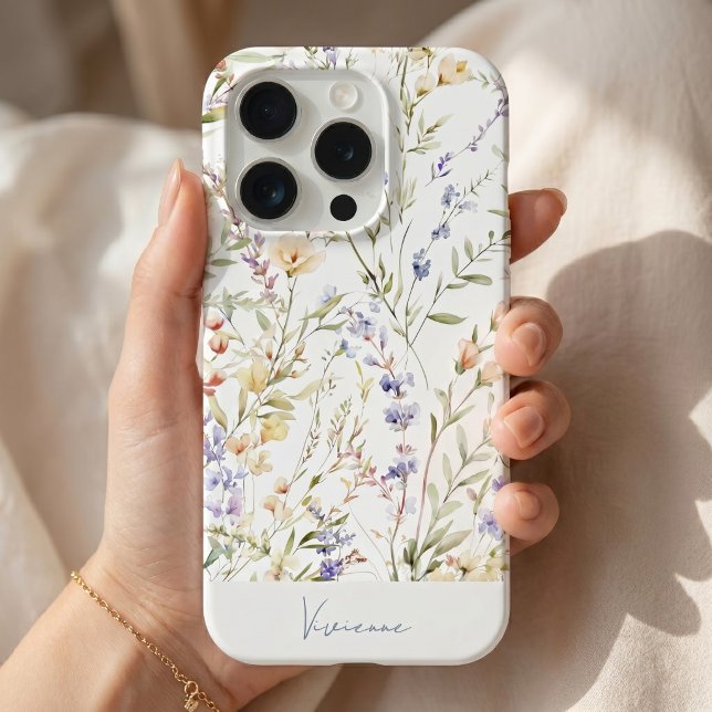 Funda Para iPhone Acuarelas de flores silvestres  (Subido por el creador)