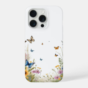 Acuarelas Flores Silvestres Hierbas Y Mariposas,