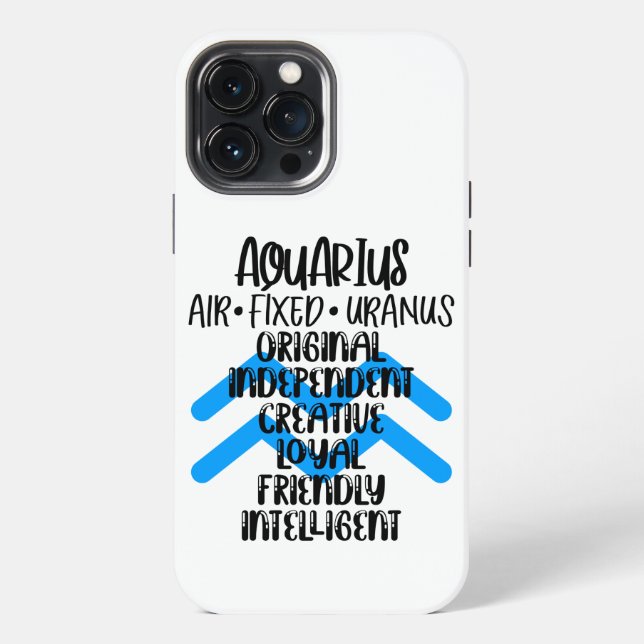 Funda Para iPhone Acuario  (Reverso )