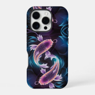 Funda Para iPhone 16 Pro Acuario de peces exóticos coloridos y translúcidos