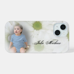 Funda para iPhone Add Photo White Daisy