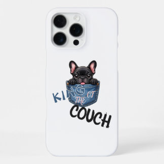 Funda Para iPhone 16 Pro Max Adorable Bulldog Francés Amante Perro Divertido