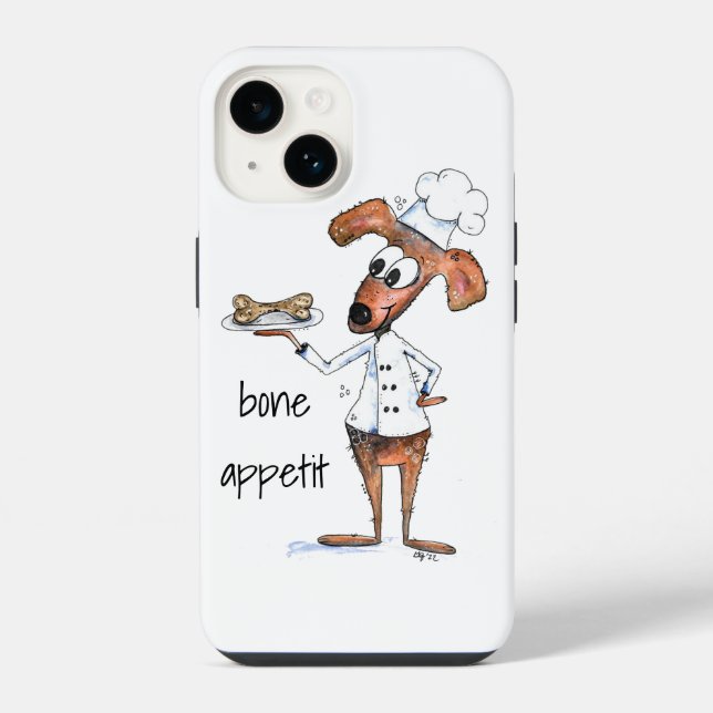 Funda Para iPhone Adorable Chef Perro Caprichoso (Reverso )