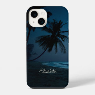 Funda Para iPhone 14 Adorable Playa Tropical, Palmeras