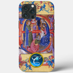 FUNDA PARA iPhone 13 PRO MAX ADORACIÓN DE LOS REYES MAGOS PARCHÉ CHRISTMAS MONO