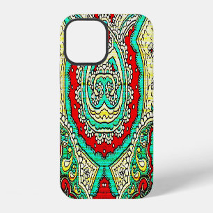 Funda Para iPhone 12 Adorno arabesco de neón: estilo de los 80.