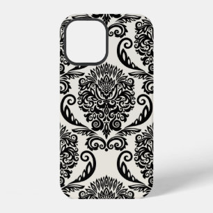 Funda Para iPhone 12 Adorno continuo con elementos decorativos. Dibujo 