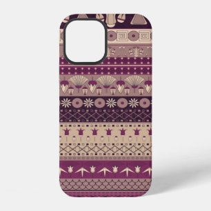 Funda Para iPhone 12 Adorno del antiguo Egipto Patrón tribal sin fisura