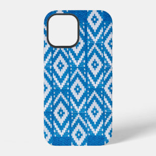 Funda Para iPhone 12 adorno étnico en textil de lino natural